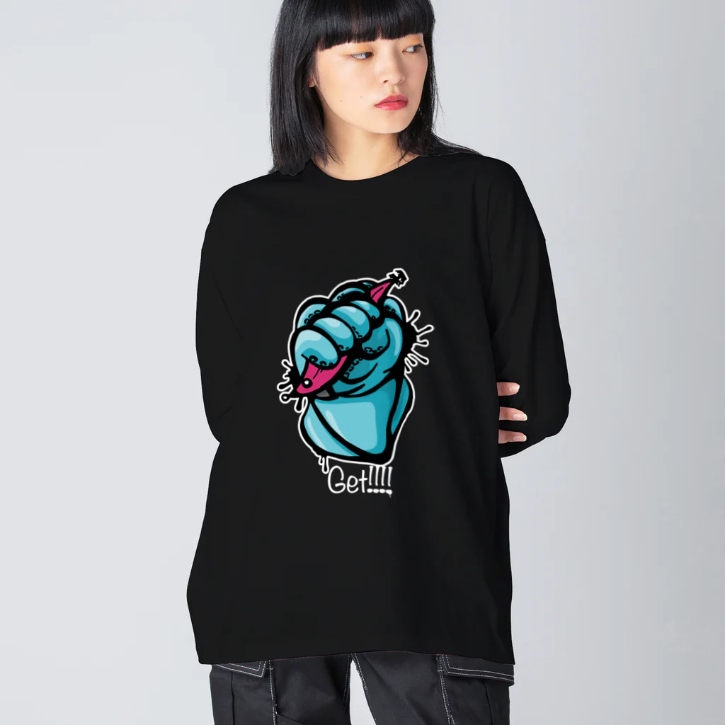 Riki Design (Okinwa Fishing style)のイカゲット!!!!  Big Long Sleeve T-Shirt