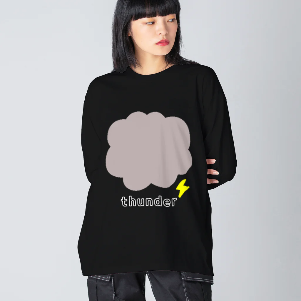 クオッカくおっかのしんぷる にthunder Big Long Sleeve T-Shirt