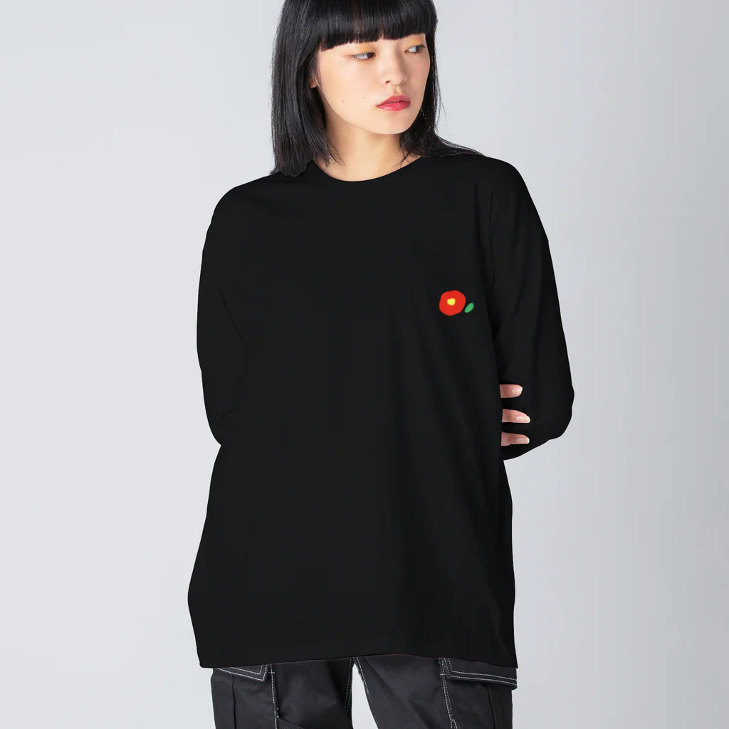 kozukuzukzの椿（赤） Big Long Sleeve T-Shirt