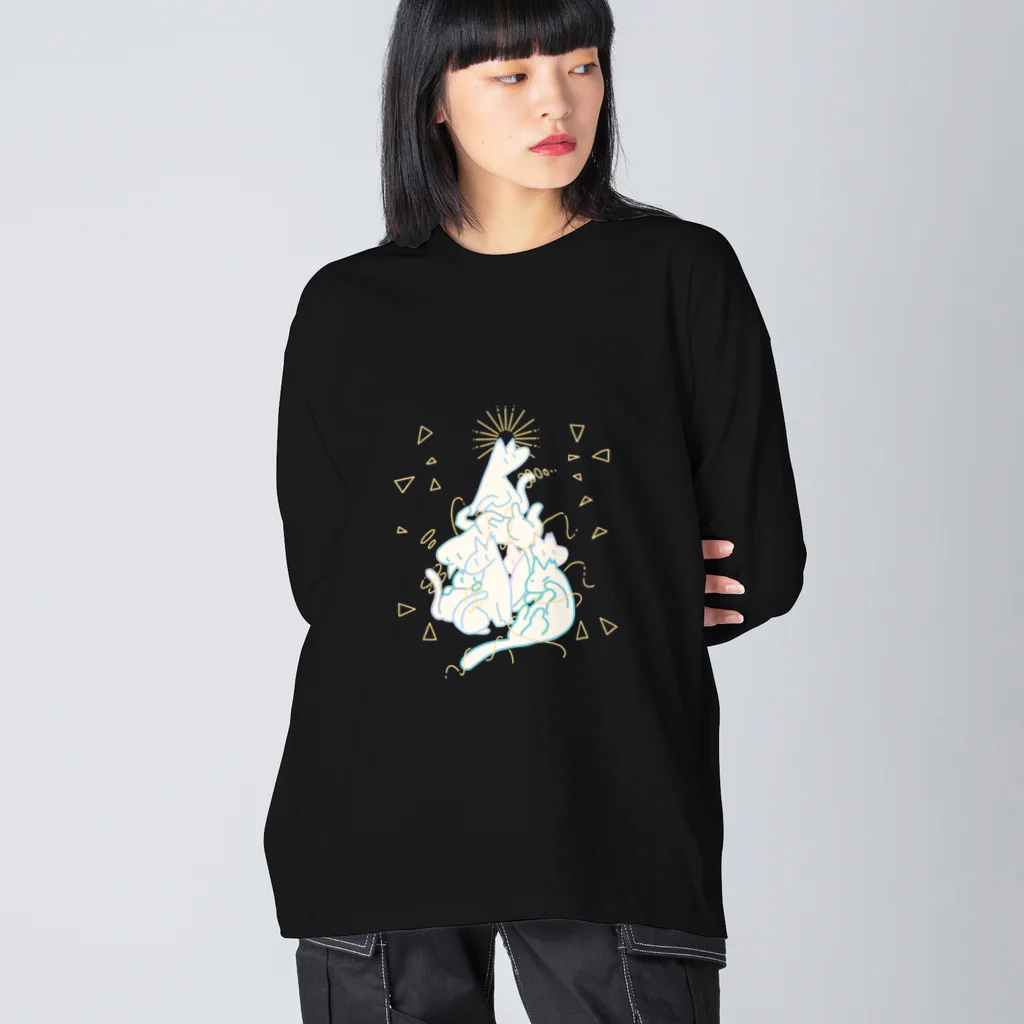 マズルノマのneko tower Big Long Sleeve T-Shirt