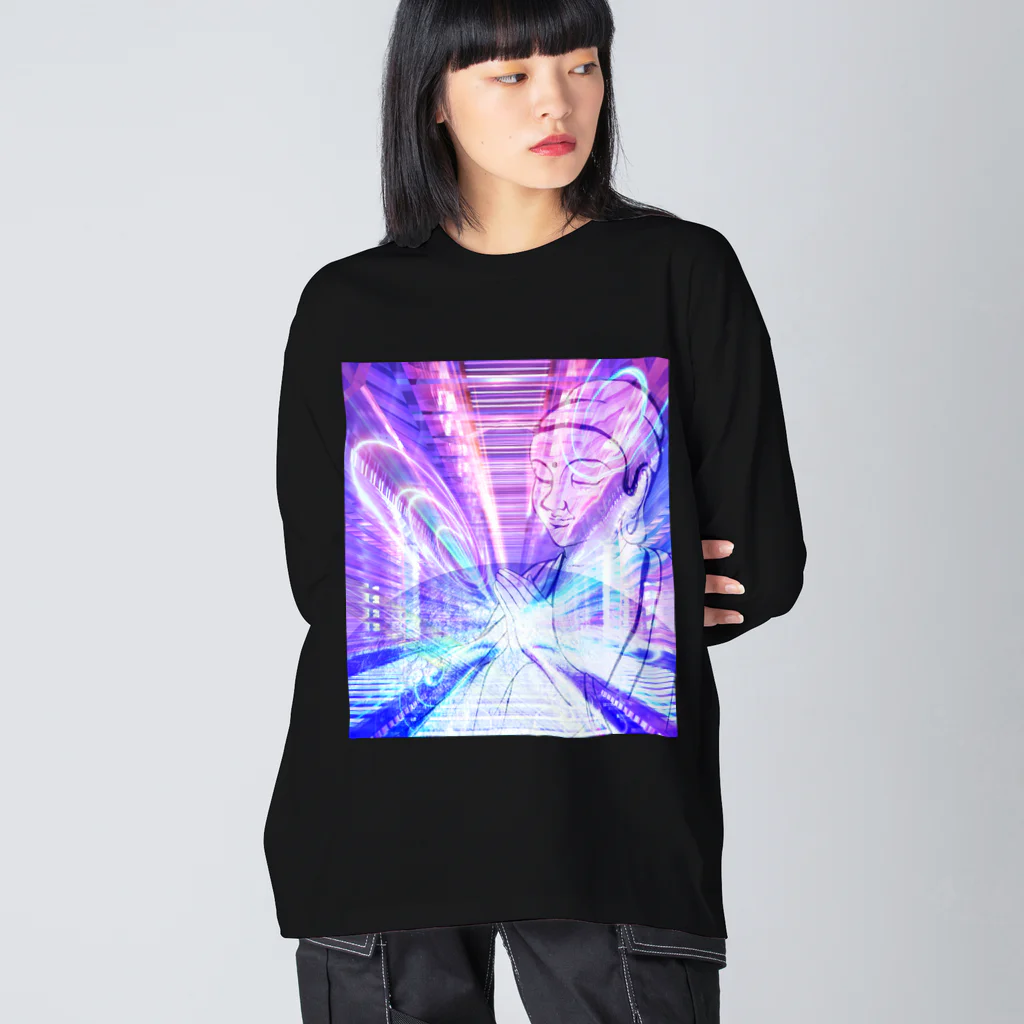 suparnaのブッダ　祈り　サイバー Big Long Sleeve T-Shirt