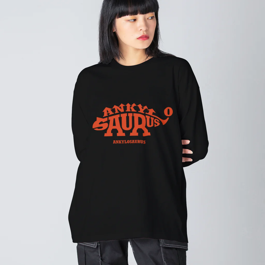 100cafeのアンキロサウルス Big Long Sleeve T-Shirt