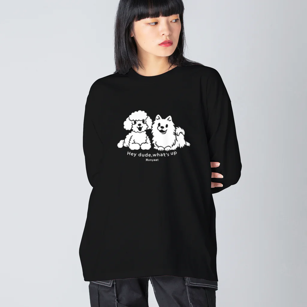 イラスト MONYAAT のToypoo ＆Pome B ビッグシルエットロングスリーブTシャツ