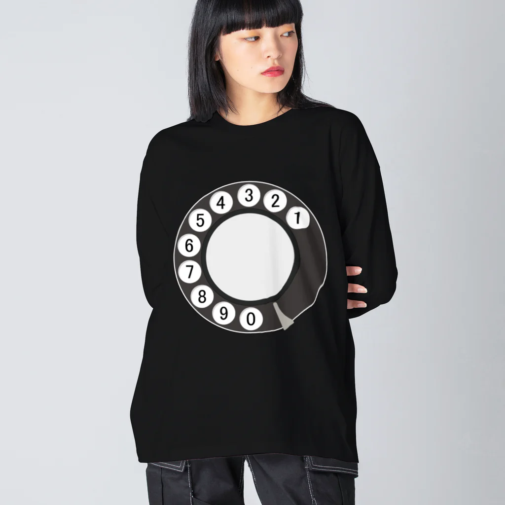 思う屋の黒電話 Big Long Sleeve T-Shirt