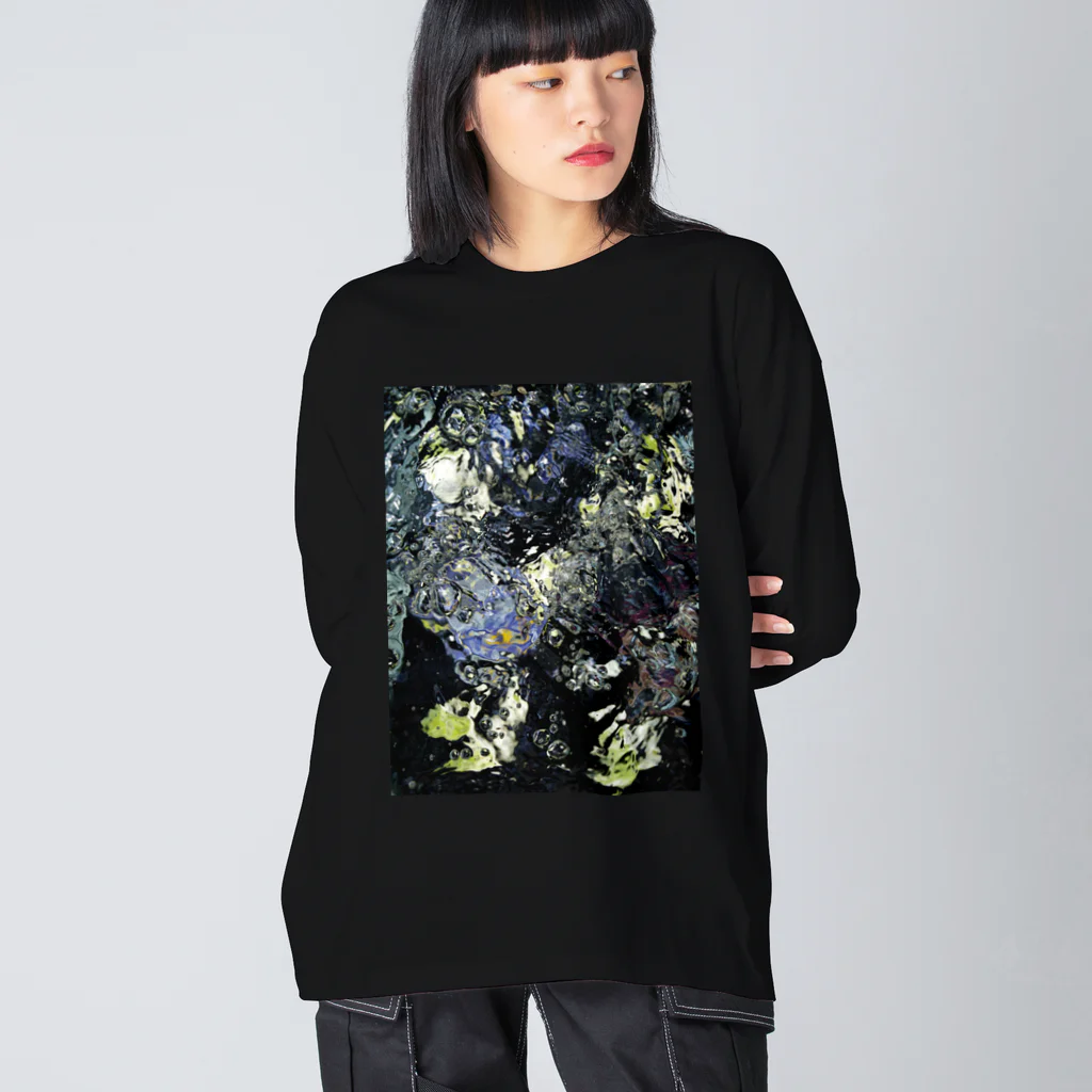 IKIMONOのInto the ocean #5 ビッグシルエットロングスリーブTシャツ