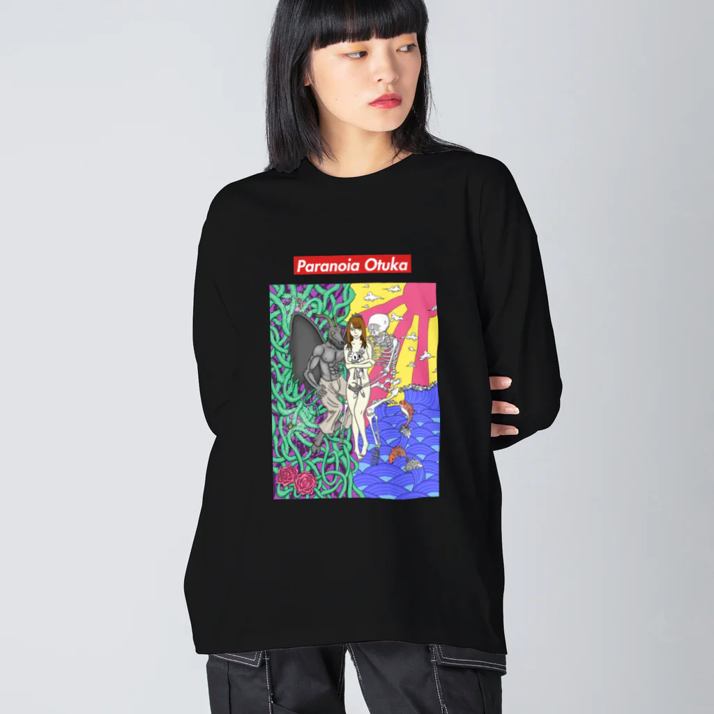 パラノイア大塚のショップの女の子 ビッグシルエットロングスリーブTシャツ