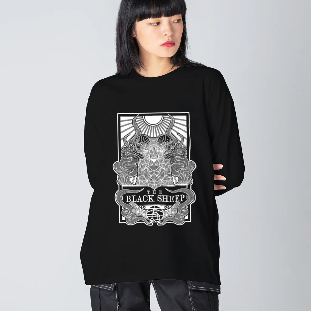 AMAMUSHI MORIのBLACK SHEEP ビッグシルエットロングスリーブTシャツ