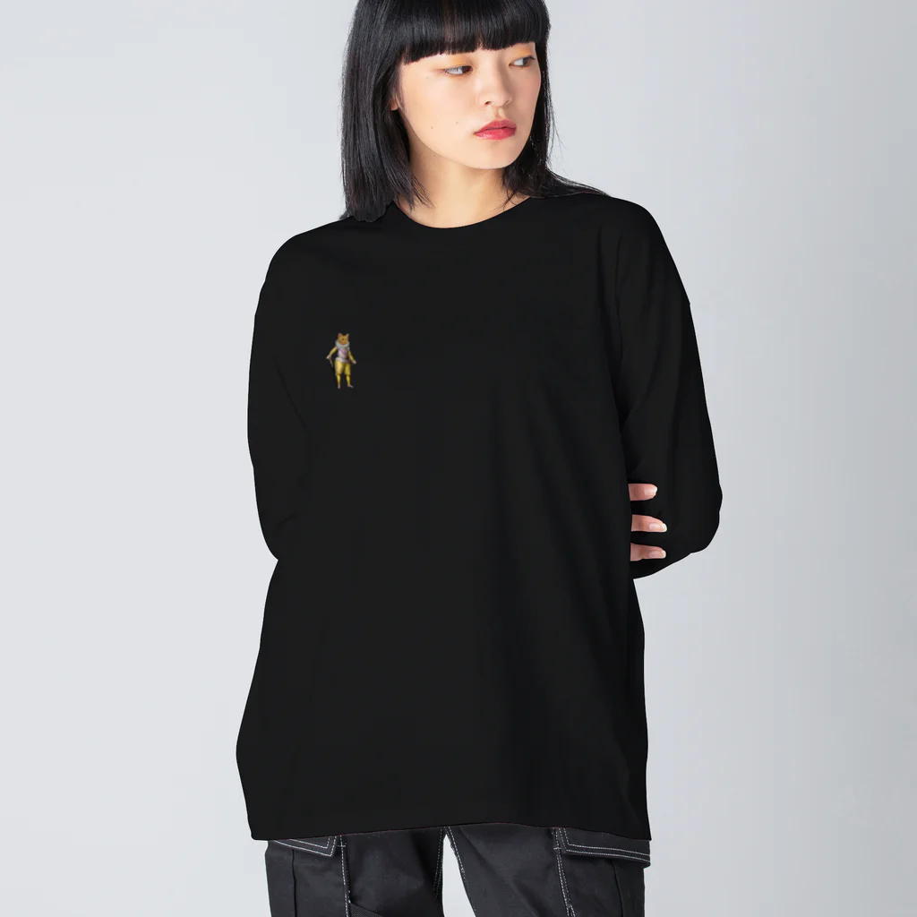 海賊猫 cocoの『うちのコ・シリーズ「大航海時代」』エリカラ エリザベス・カラー  Big Long Sleeve T-Shirt