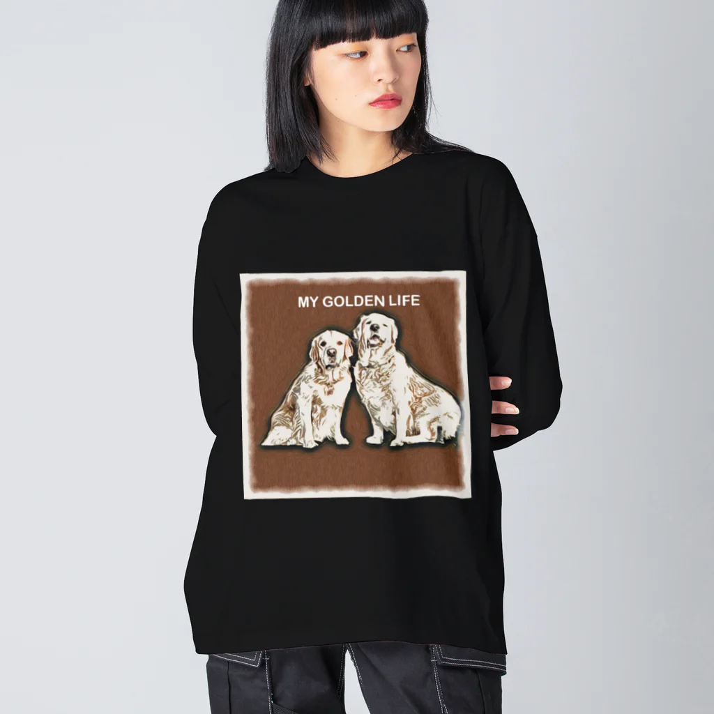 ミリオンダラー・ドッグ（million dollar dog）のゴールデンレトリーバーTYPE-A Big Long Sleeve T-Shirt