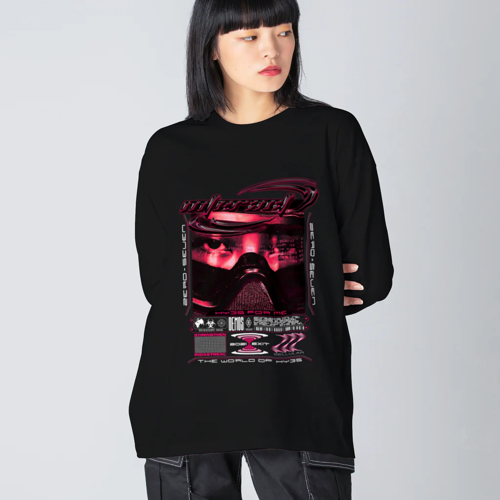 HYBS FOR MEのサイバー警察 Big Long Sleeve T-Shirt