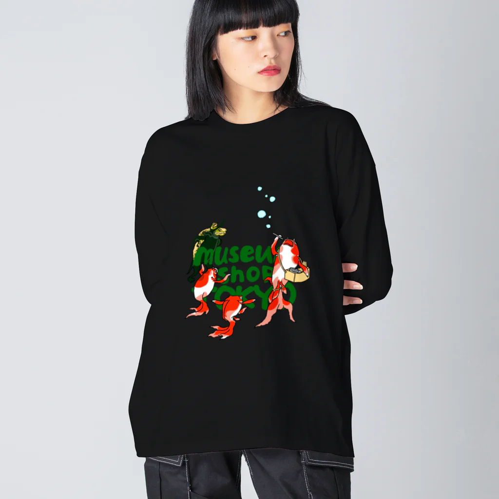 ミュージアムショップトーキョー/museum shop TOKYOの歌川国芳　金魚づくし　玉や玉や　ロゴ版 Big Long Sleeve T-Shirt