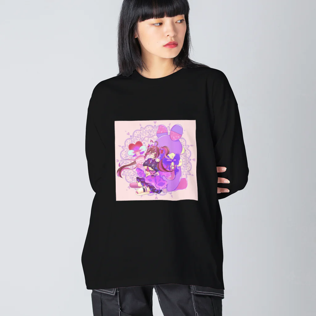 Rimε・●・зstoreのやみかわぷりんちゃん2 Big Long Sleeve T-Shirt