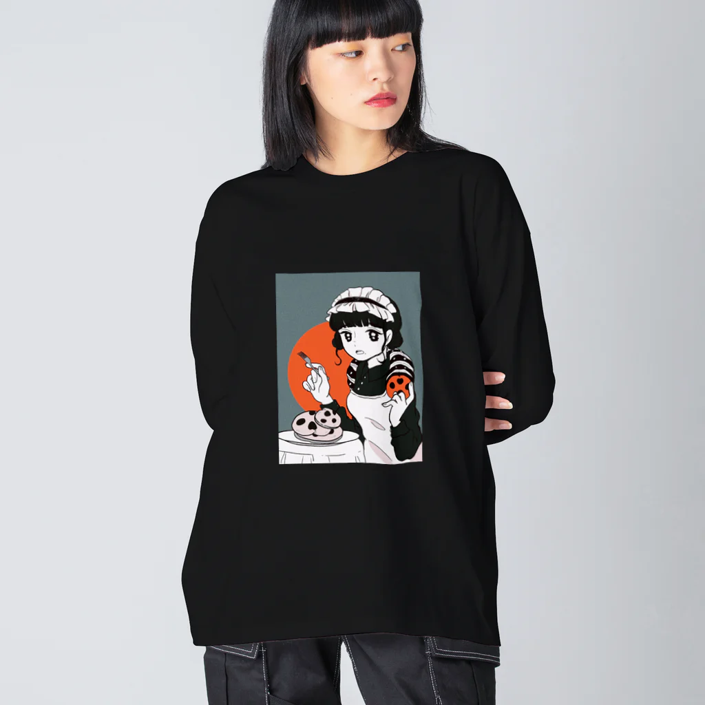 sawのメイド特製のおやつはいかが？🥞🍪🐛 Big Long Sleeve T-Shirt