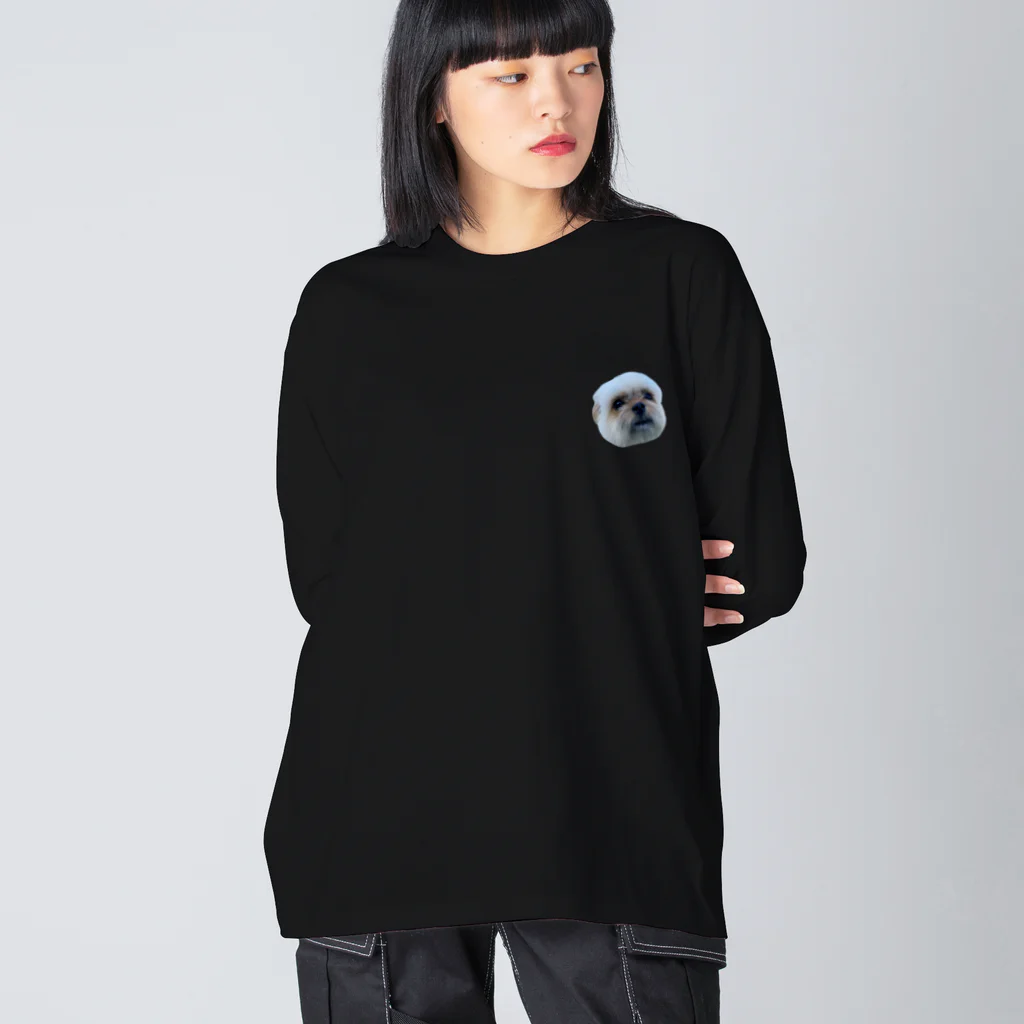 ポメラニアン×シーズーむーちゃんのポメシーむーちゃんスンッ Big Long Sleeve T-Shirt