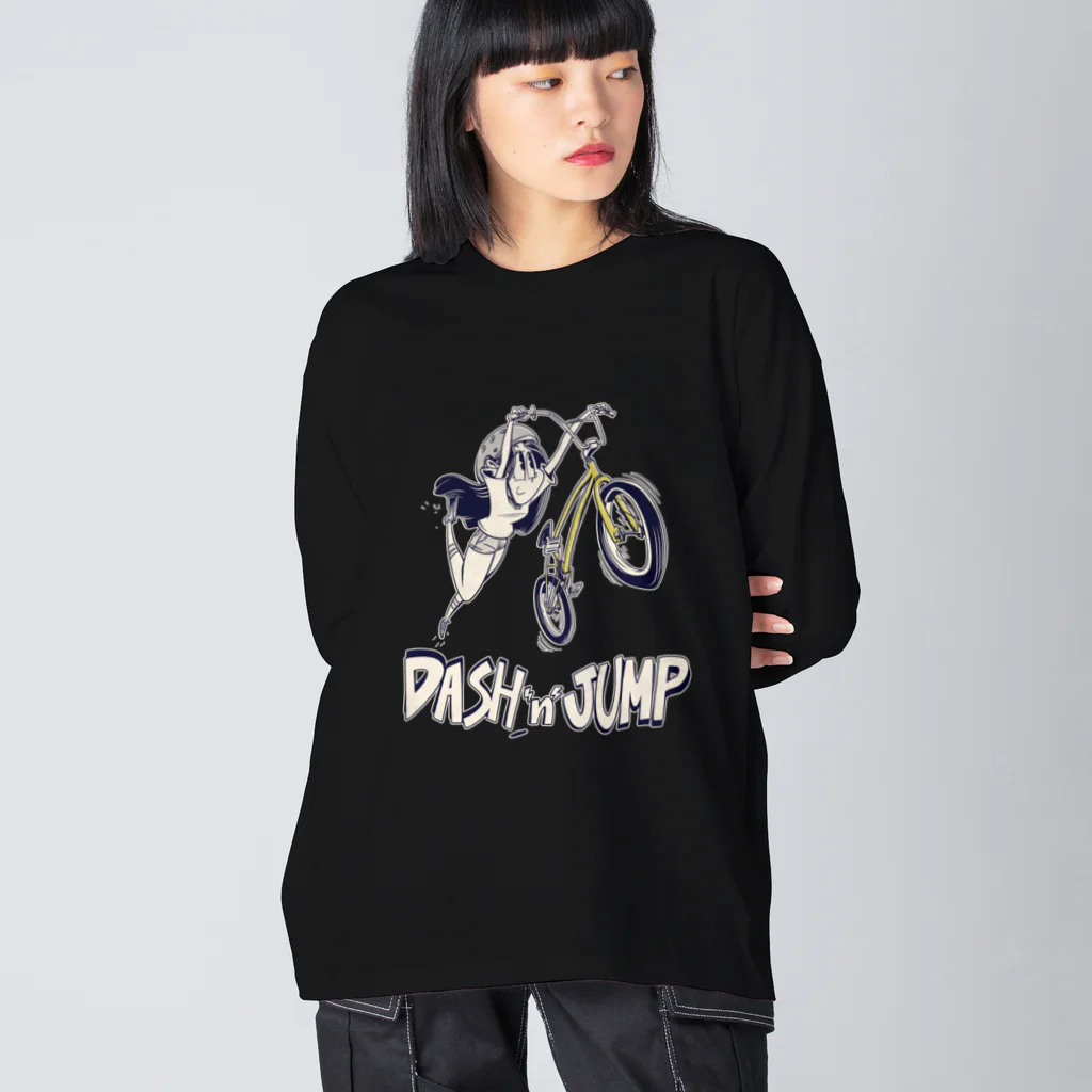 nidan-illustrationの"DASH 'n' JUMP" ビッグシルエットロングスリーブTシャツ