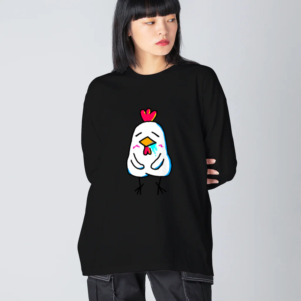 めんたいこドリルのよだれ鶏2 YODAREDORI2 Big Long Sleeve T-Shirt