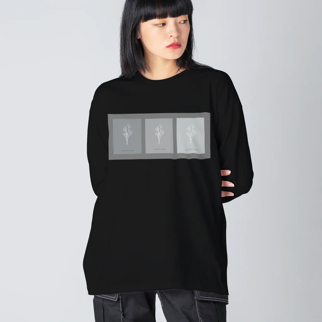 rilybiiの3 frame gray ビッグシルエットロングスリーブTシャツ