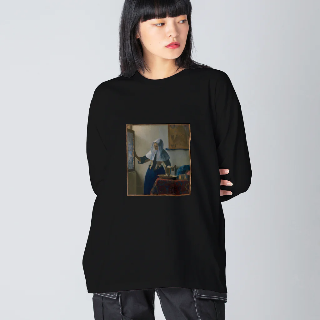 artgalleryの牛乳を注ぐ女 Big Long Sleeve T-Shirt