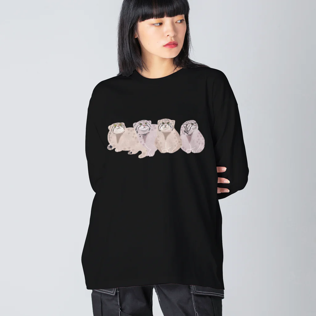 masumi maedaの寄り添う　マヌルネコ　たち Big Long Sleeve T-Shirt