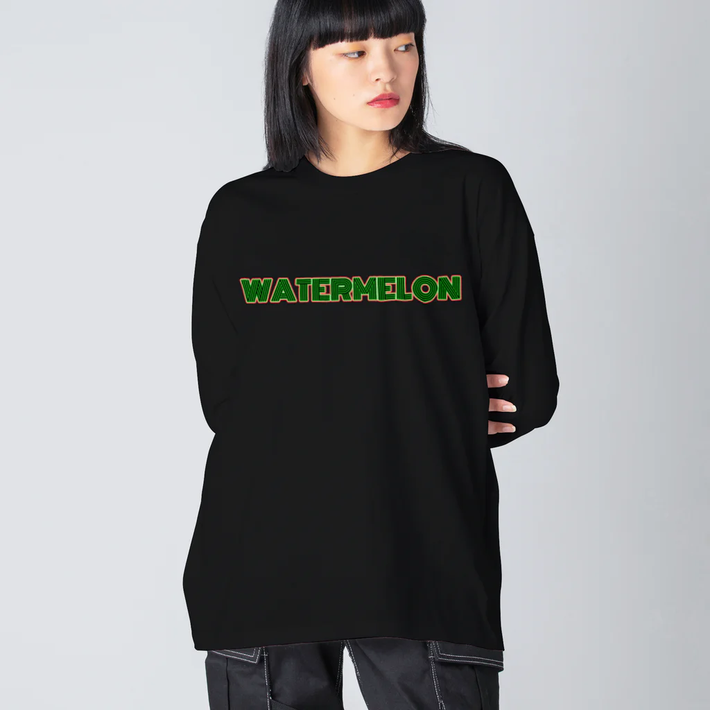 くまくま農園のWATERMELON Big Long Sleeve T-Shirt