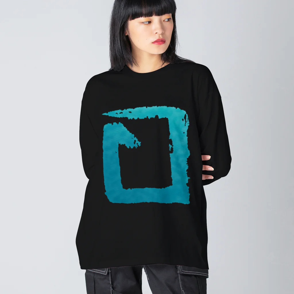 ハナドリカ SUZURI店の循環スクエア Big Long Sleeve T-Shirt