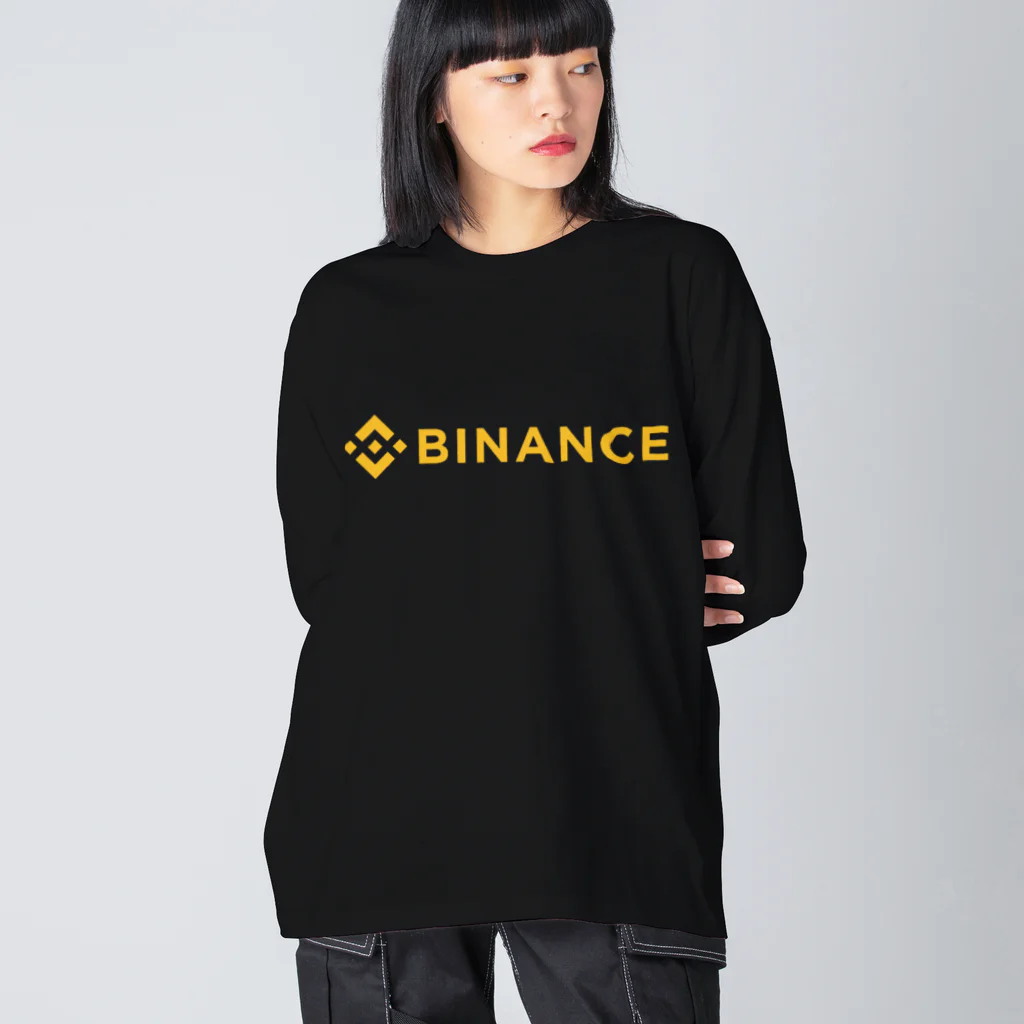 ワタシハリナックスチョットデキルのBinance バイナンス グッズ Big Long Sleeve T-Shirt