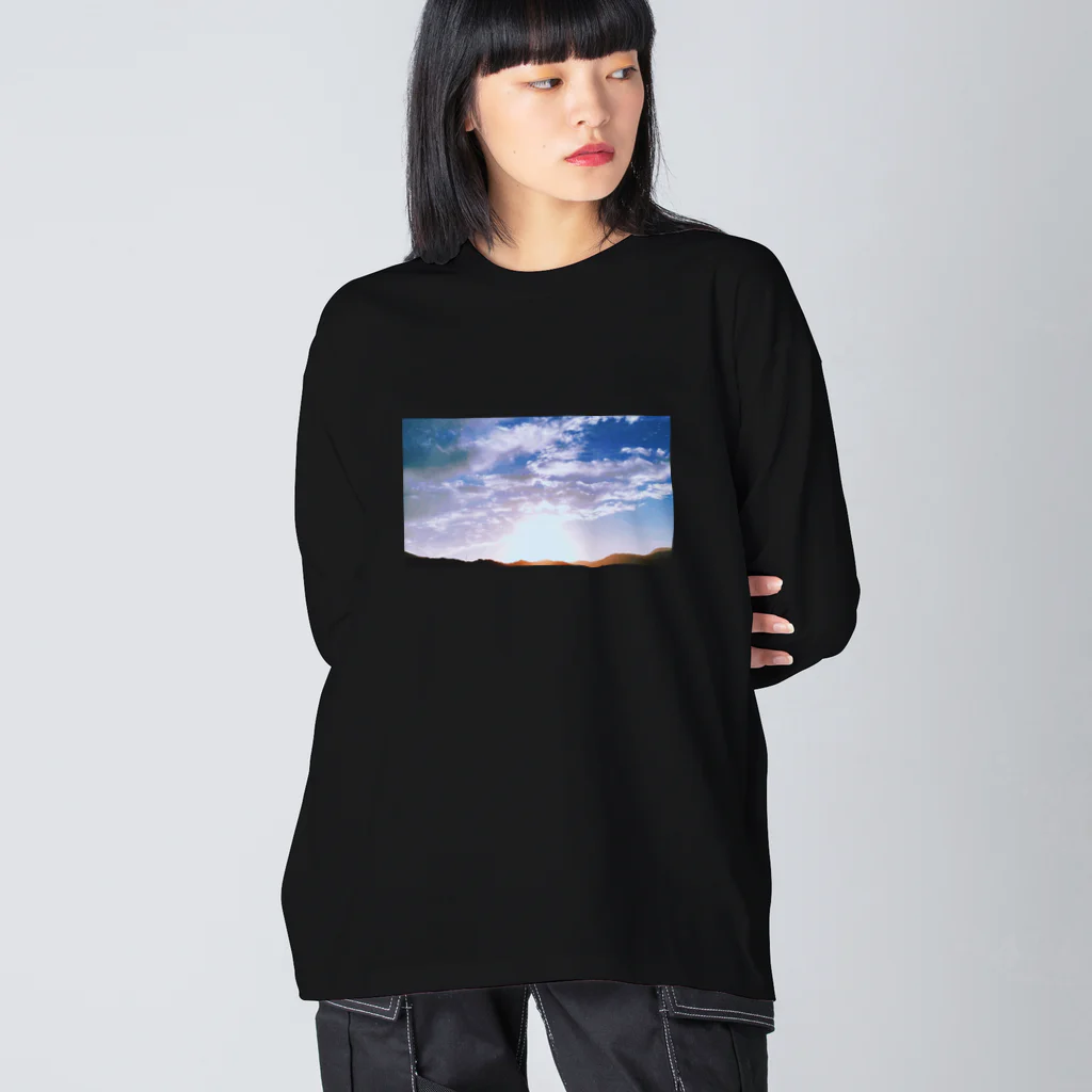 Haunted LabのSunrise 日の出 ビッグシルエットロングスリーブTシャツ