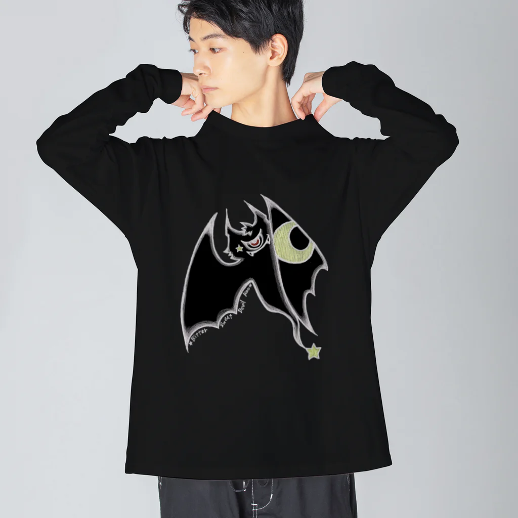 Bitter Sweet Devil's のDevil ボンジュ Big Long Sleeve T-Shirt