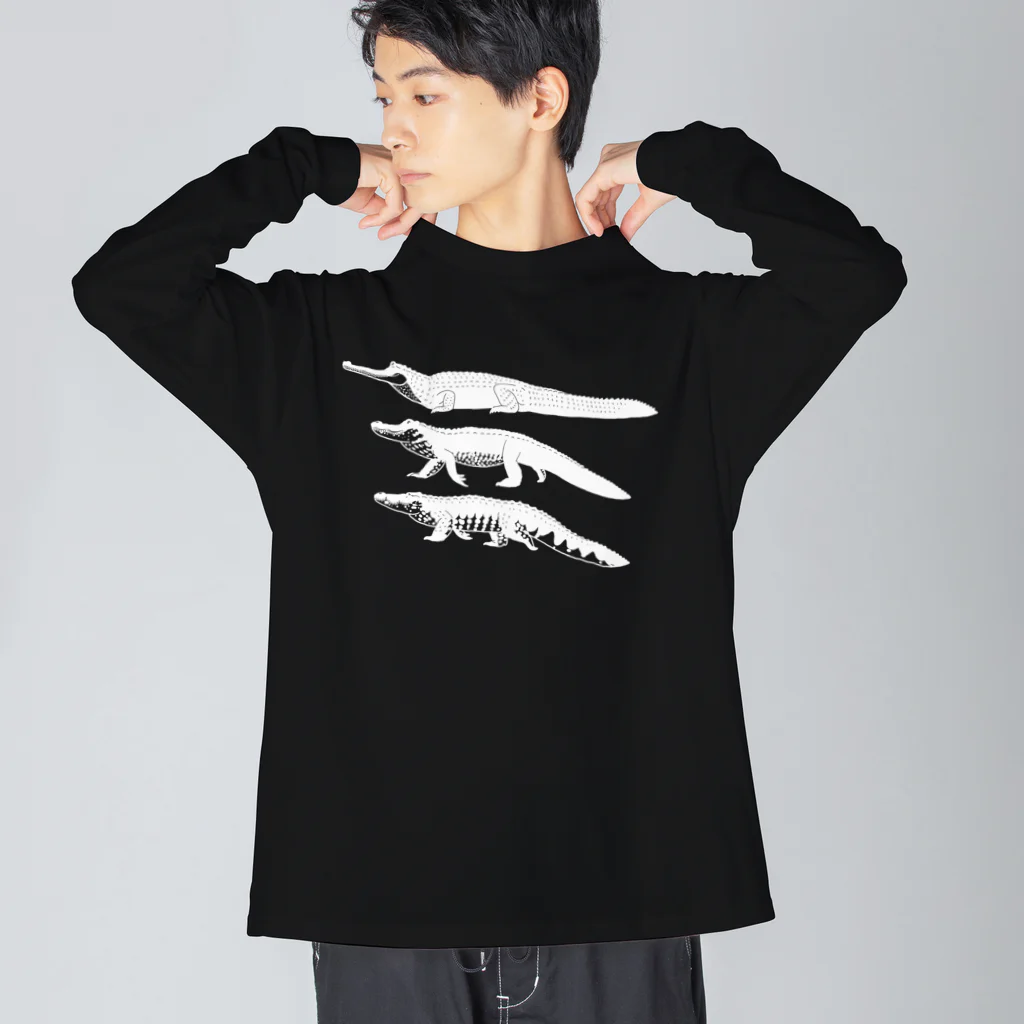 segasworksのワニワニワニさん（白） Big Long Sleeve T-Shirt