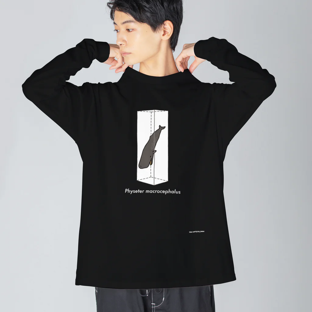 幻想水系branch　byいずもり・ようのBareTank(Physeter macrocephalus) 白文字 Big Long Sleeve T-Shirt