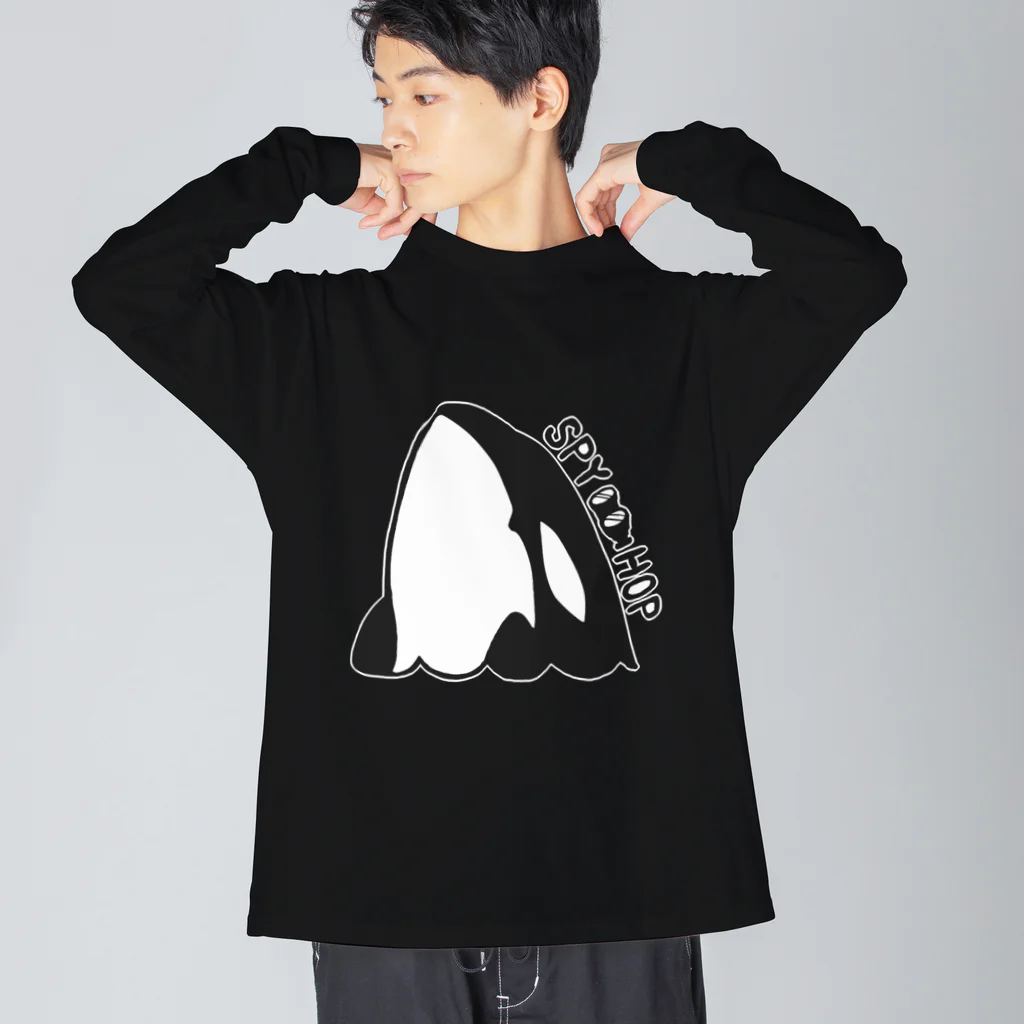 ムクのシャチ スパイホップ Big Long Sleeve T-Shirt