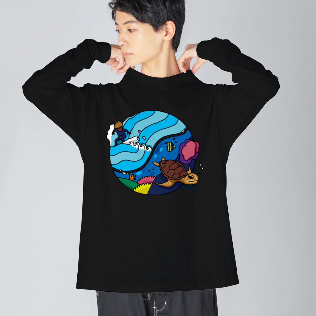 8anna storeのサーフandタートル！ Big Long Sleeve T-Shirt