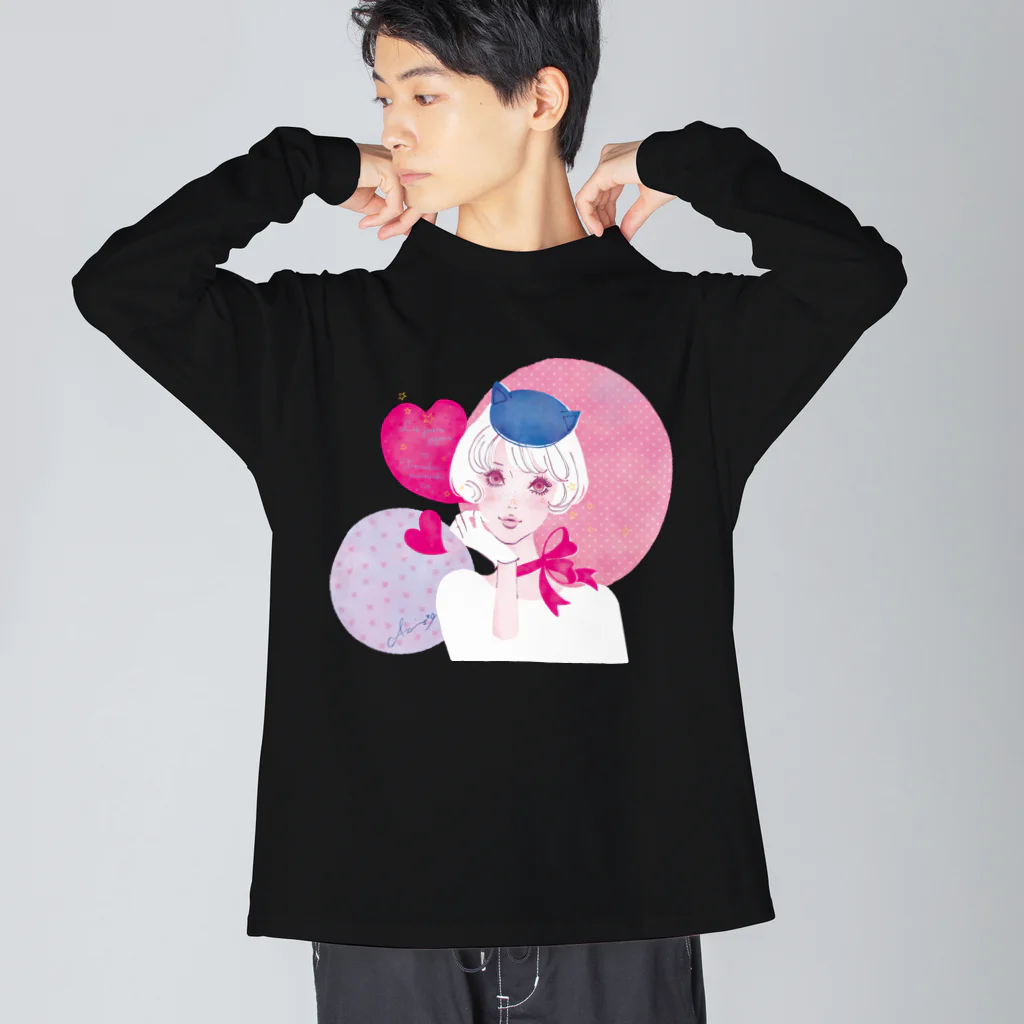 蛯原あきらのねこ耳お帽子 Big Long Sleeve T-Shirt