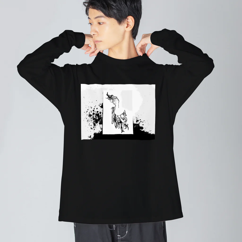 NATSUYA TAKASAKIのRIGHT SIDE  Big Long Sleeve T-Shirt