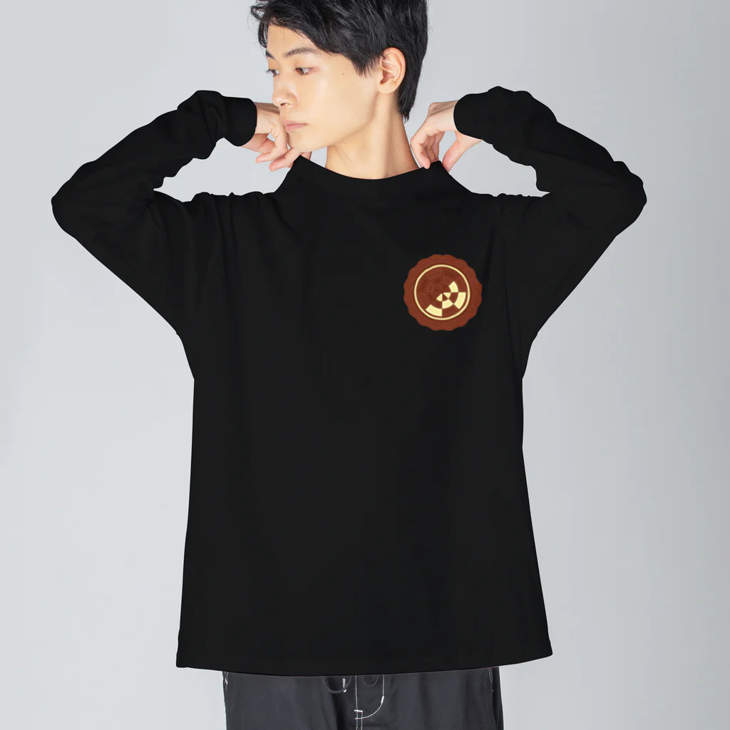 ハナドリカ SUZURI店の花の形の板チョコ Big Long Sleeve T-Shirt