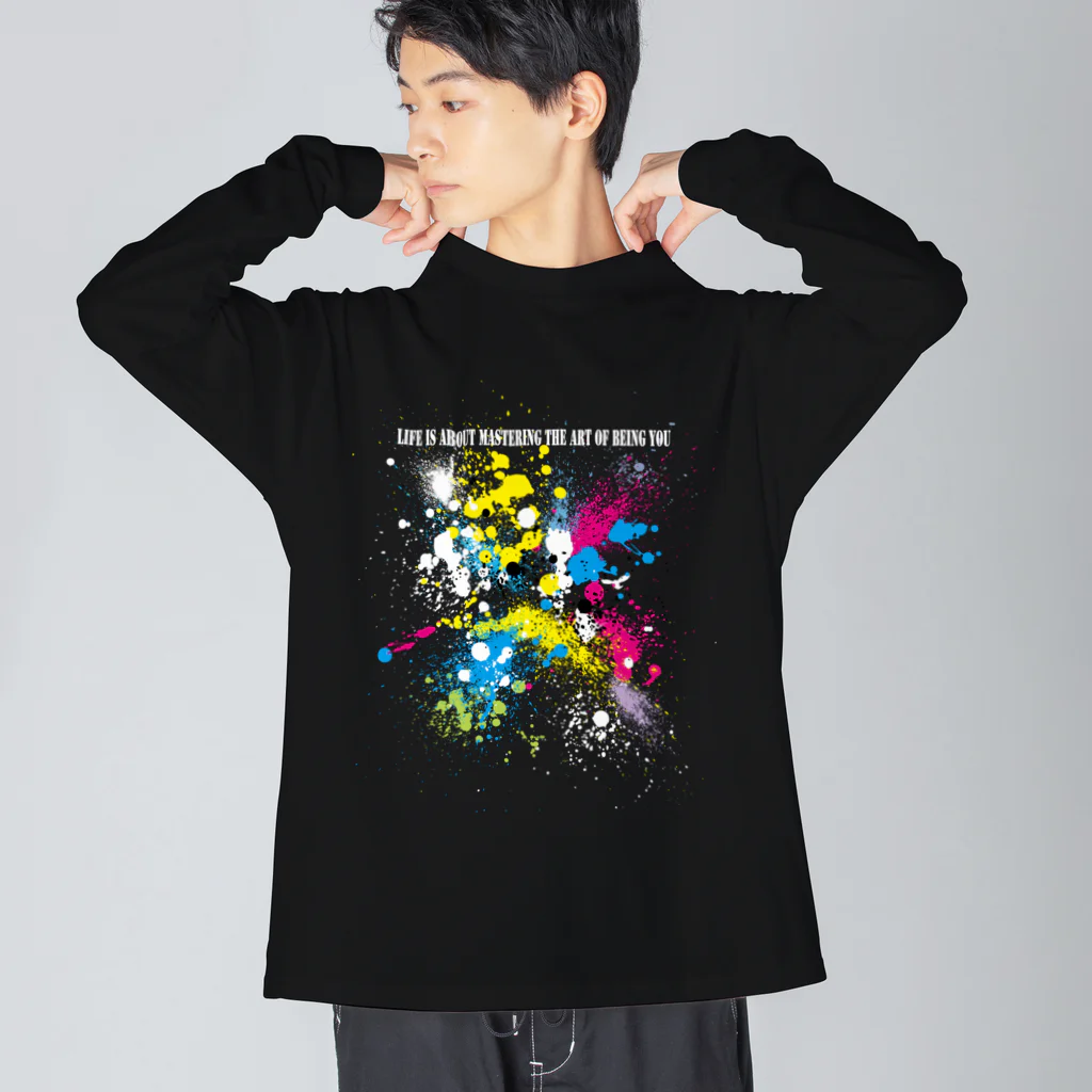 TukiのPAINT ビッグシルエットロングスリーブTシャツ