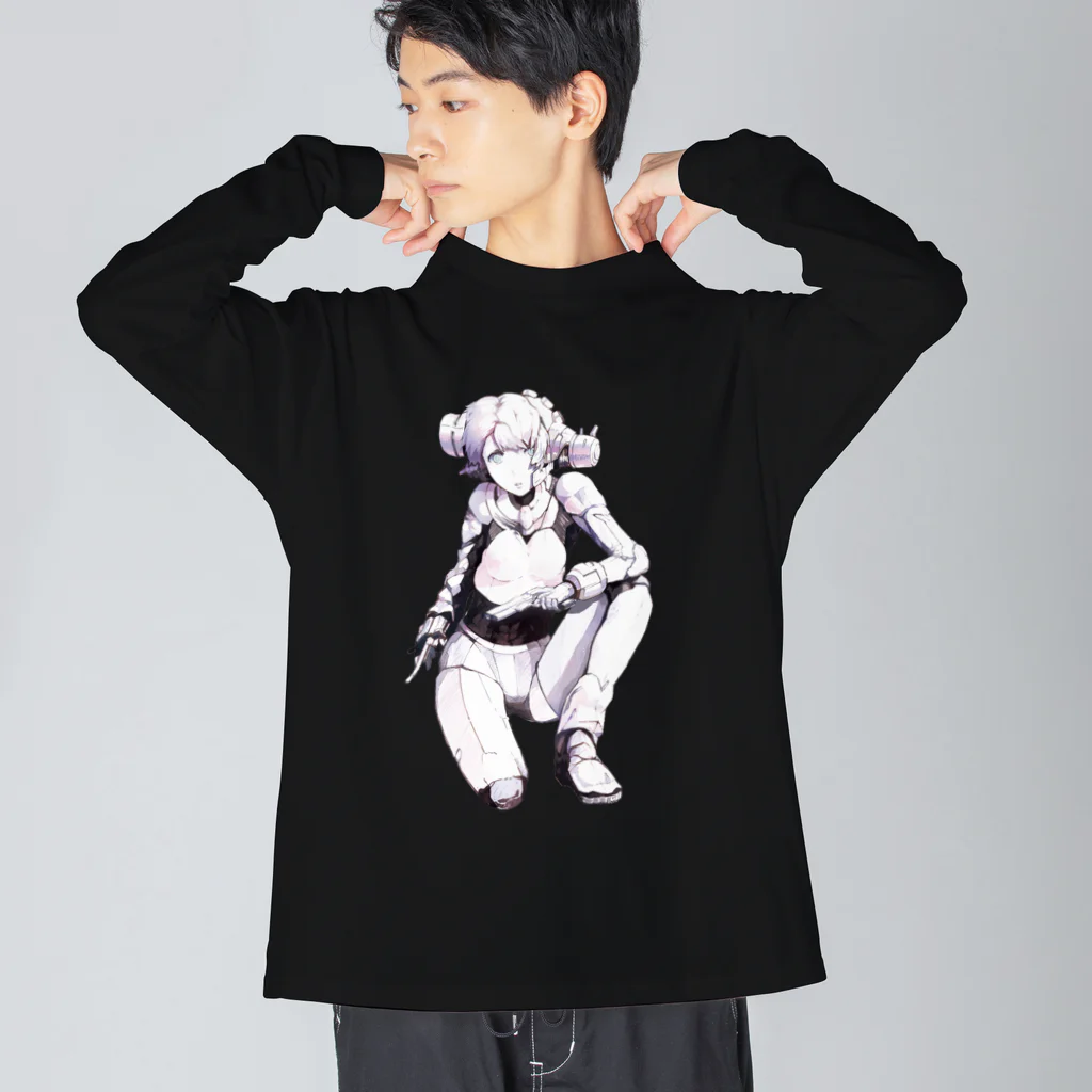 guitarsのMechako (Dameged) Big Long Sleeve T-Shirt