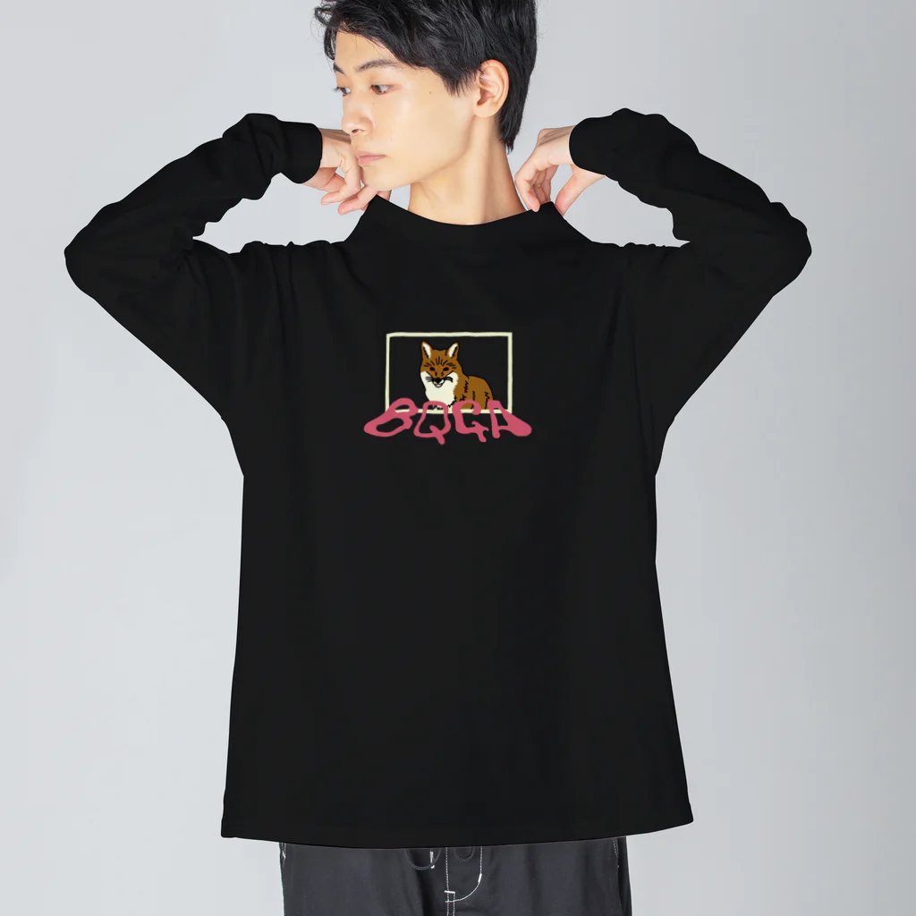 kimichan storeのBQGA FOX ロングT ビッグシルエットロングスリーブTシャツ