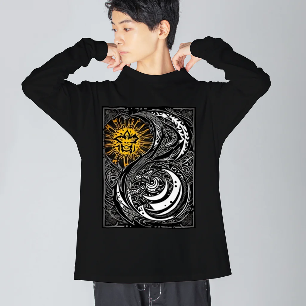 artifact -アーティファクト-のSun＆Moon  Big Long Sleeve T-Shirt