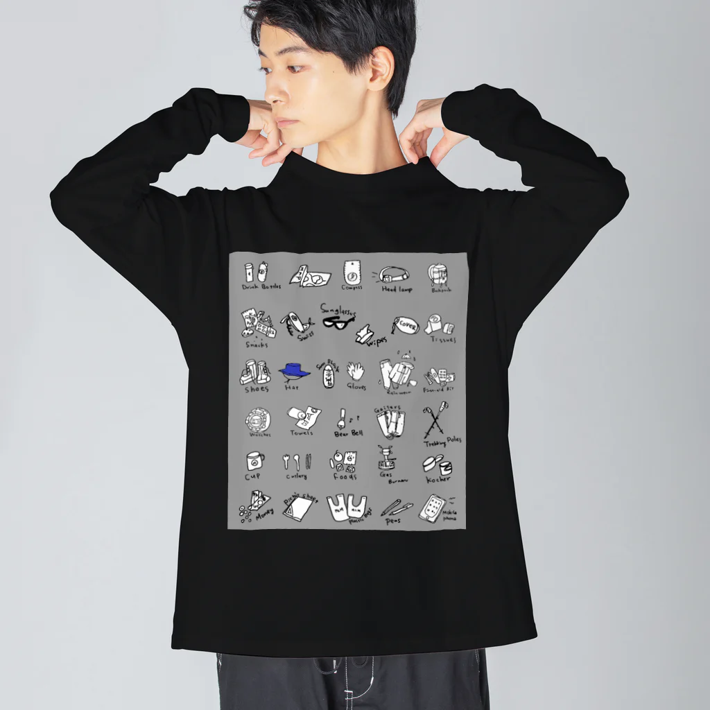 M.L.Merの山用品リスト！？グレー Big Long Sleeve T-Shirt