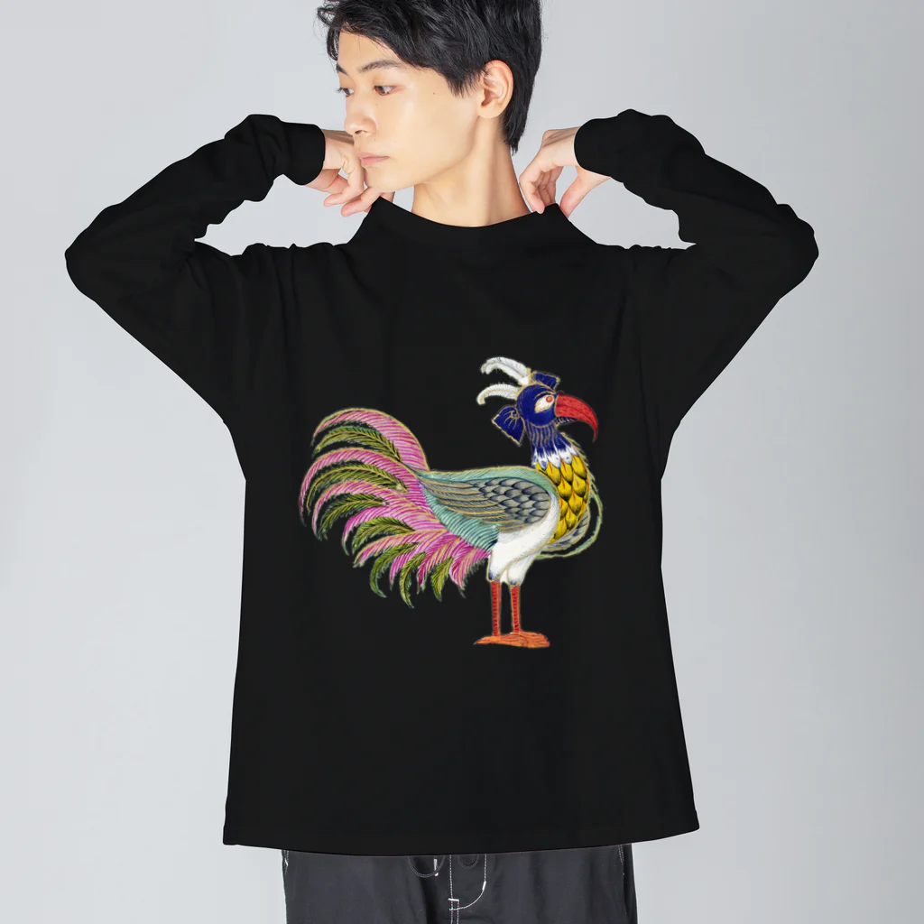 PALA's SHOP　cool、シュール、古風、和風、の伝説上の神話の鳥 Big Long Sleeve T-Shirt