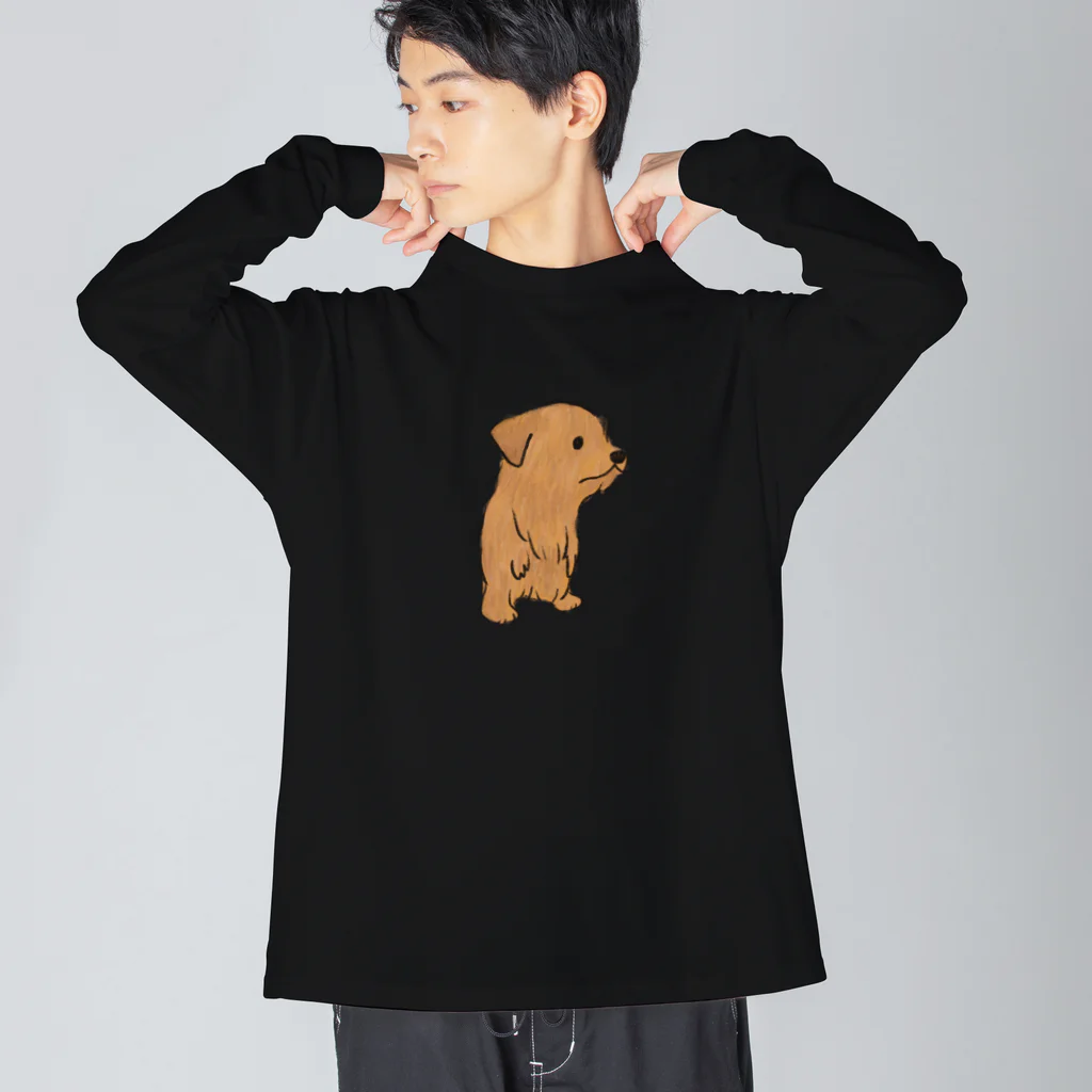 TOMOS-dogの二足歩行わんちゃん ビッグシルエットロングスリーブTシャツ