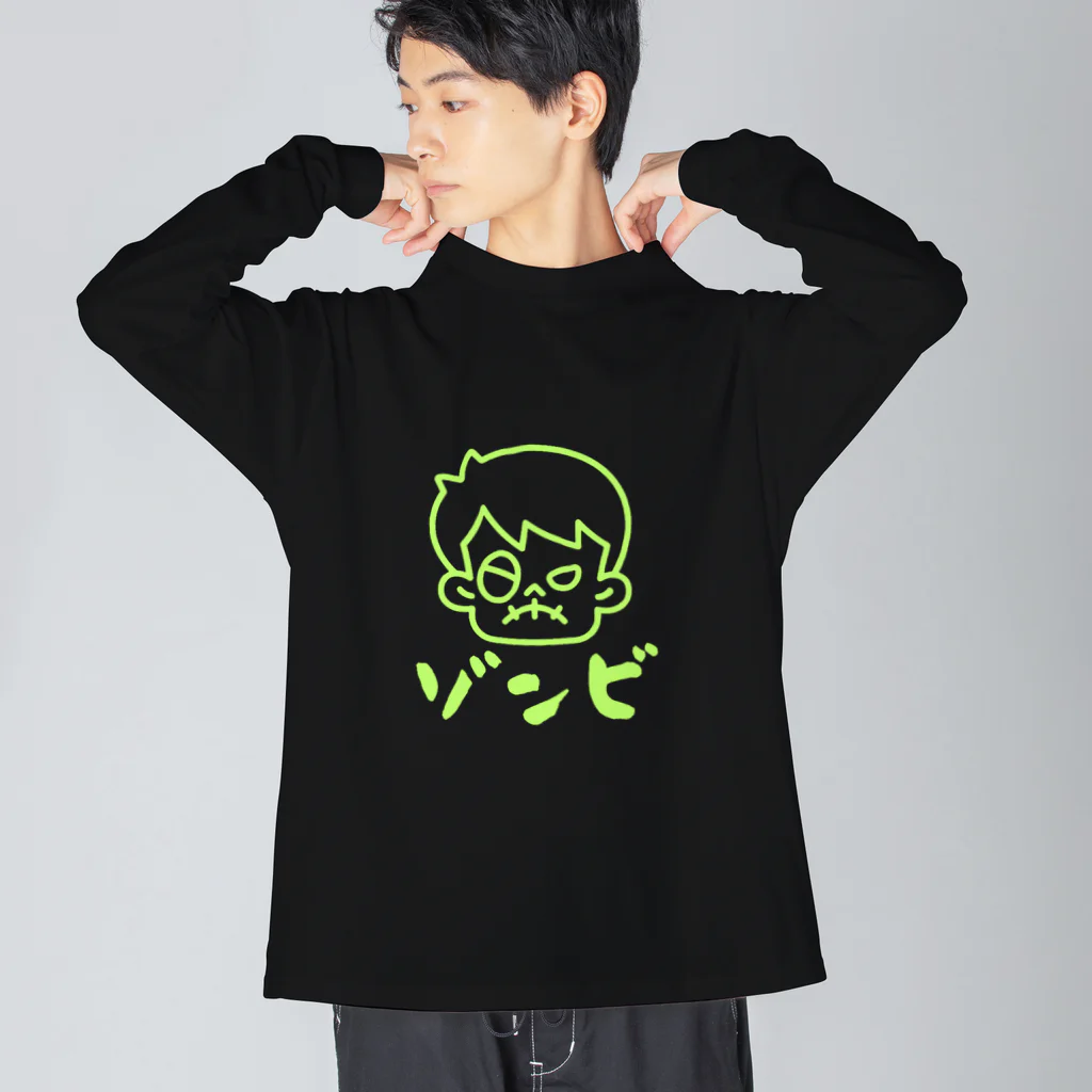 Paonのズーのゾンビくん６ ビッグシルエットロングスリーブTシャツ