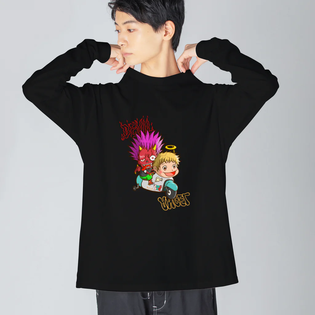 Siderunの館 B2の悪魔と天使 Big Long Sleeve T-Shirt