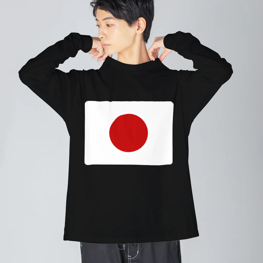 お絵かき屋さんの日本の国旗 Big Long Sleeve T-Shirt