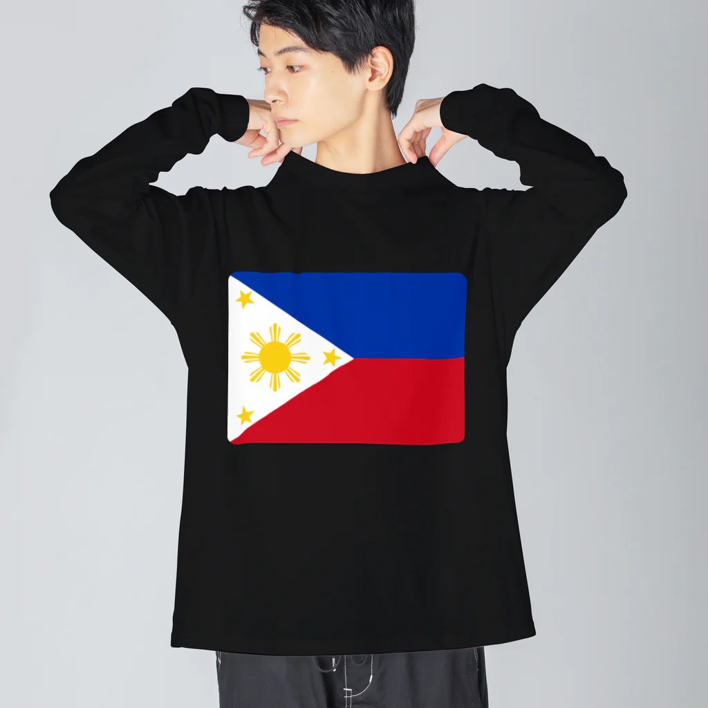 お絵かき屋さんのフィリピンの国旗 Big Long Sleeve T-Shirt