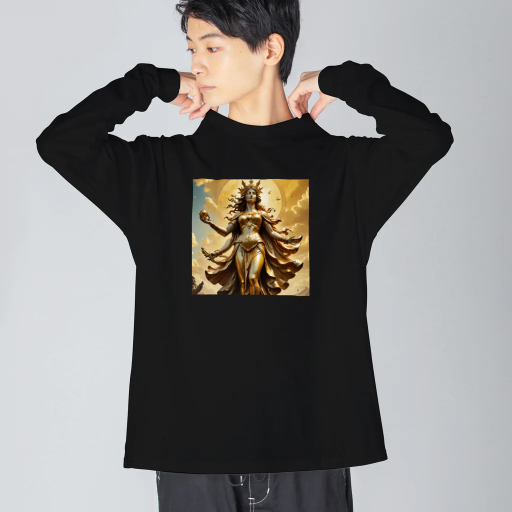 クリエイティブな大神と僕の勝利の女神：美しさと幸運の融合 Big Long Sleeve T-Shirt