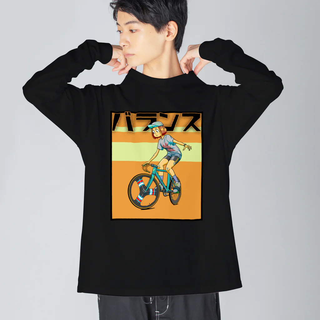 nidan-illustrationのバランス (inked fixie girl) Big Long Sleeve T-Shirt