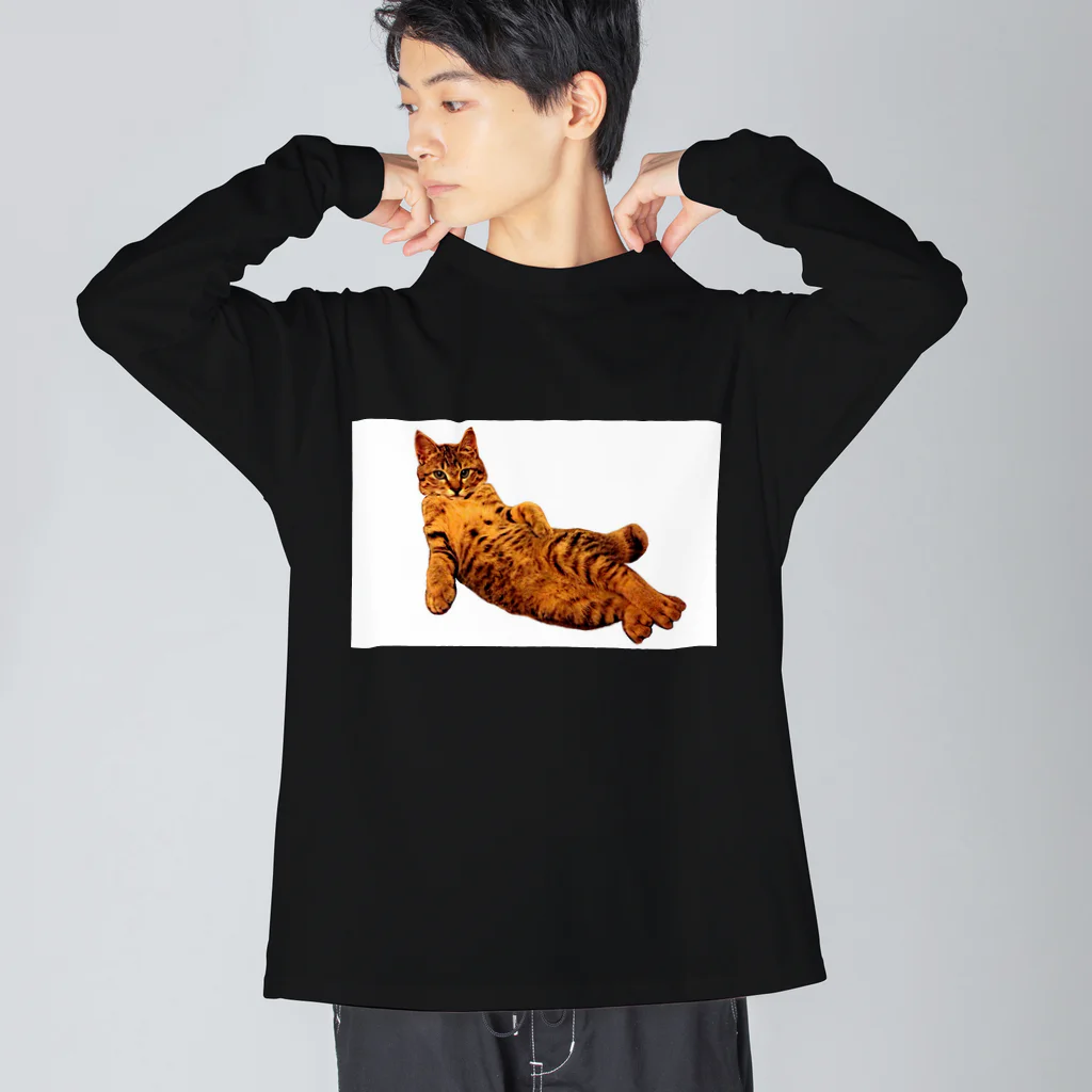 Elegant CatのElegant Cat ③ ビッグシルエットロングスリーブTシャツ