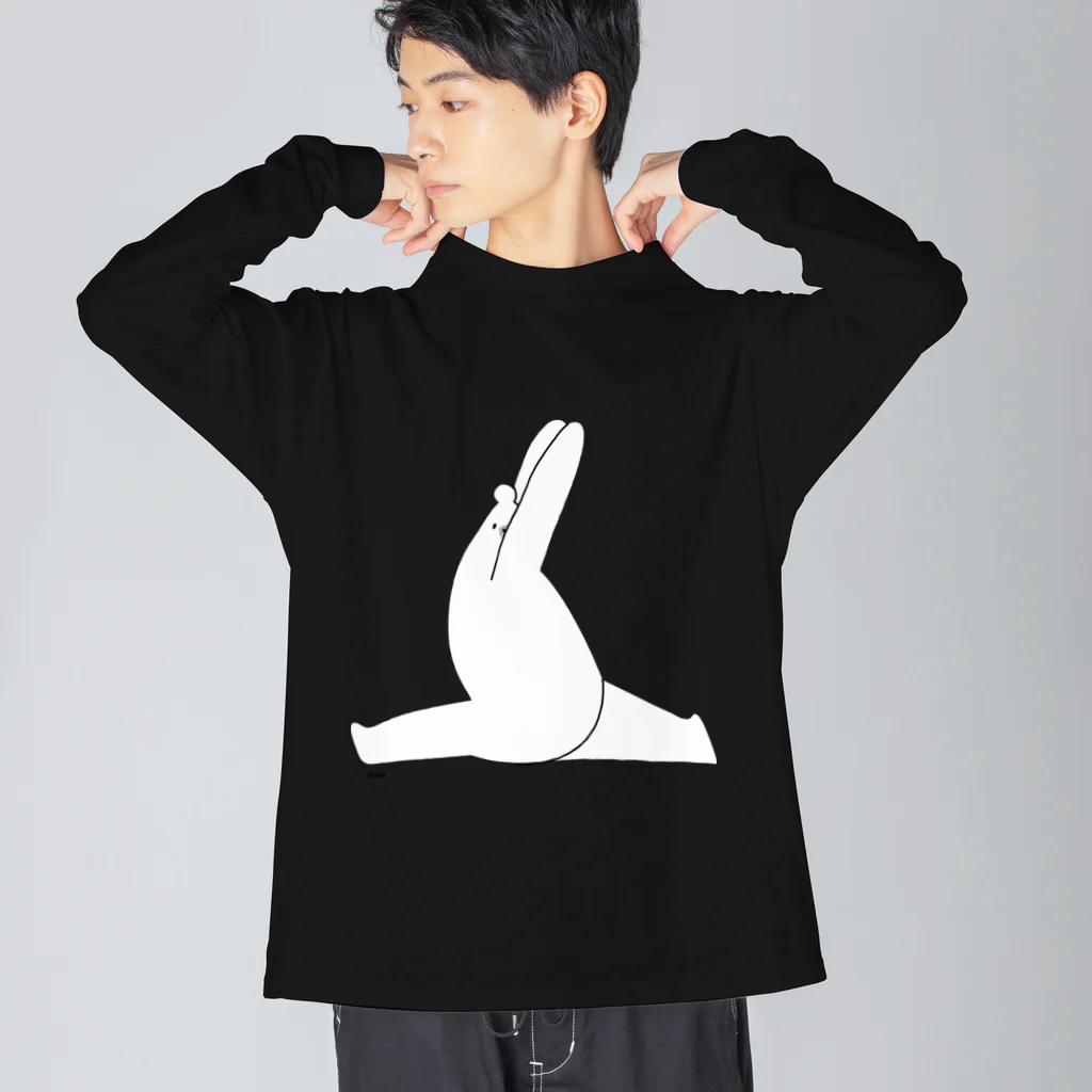 しろくま&ペンギン通信のしろくまヨガC Big Long Sleeve T-Shirt